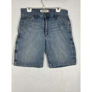 Vintage Y2K Levis Carpenter Short Mens 33(34) Denim Blue Jean Utility Work Chore